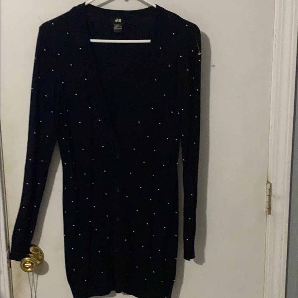 Black cardigan
